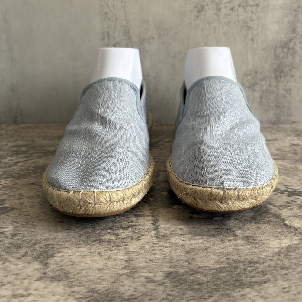 Olukai Kaula Pa'a Kapa Linen Espadrilles Loafers Womens 8.5 Lanai Breeze Blue - Picture 2 of 8
